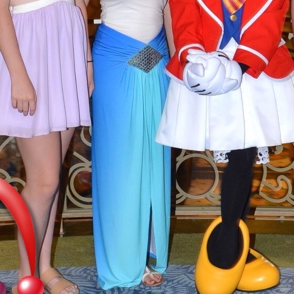 Blue floor length skirt - Picture 7 of 7